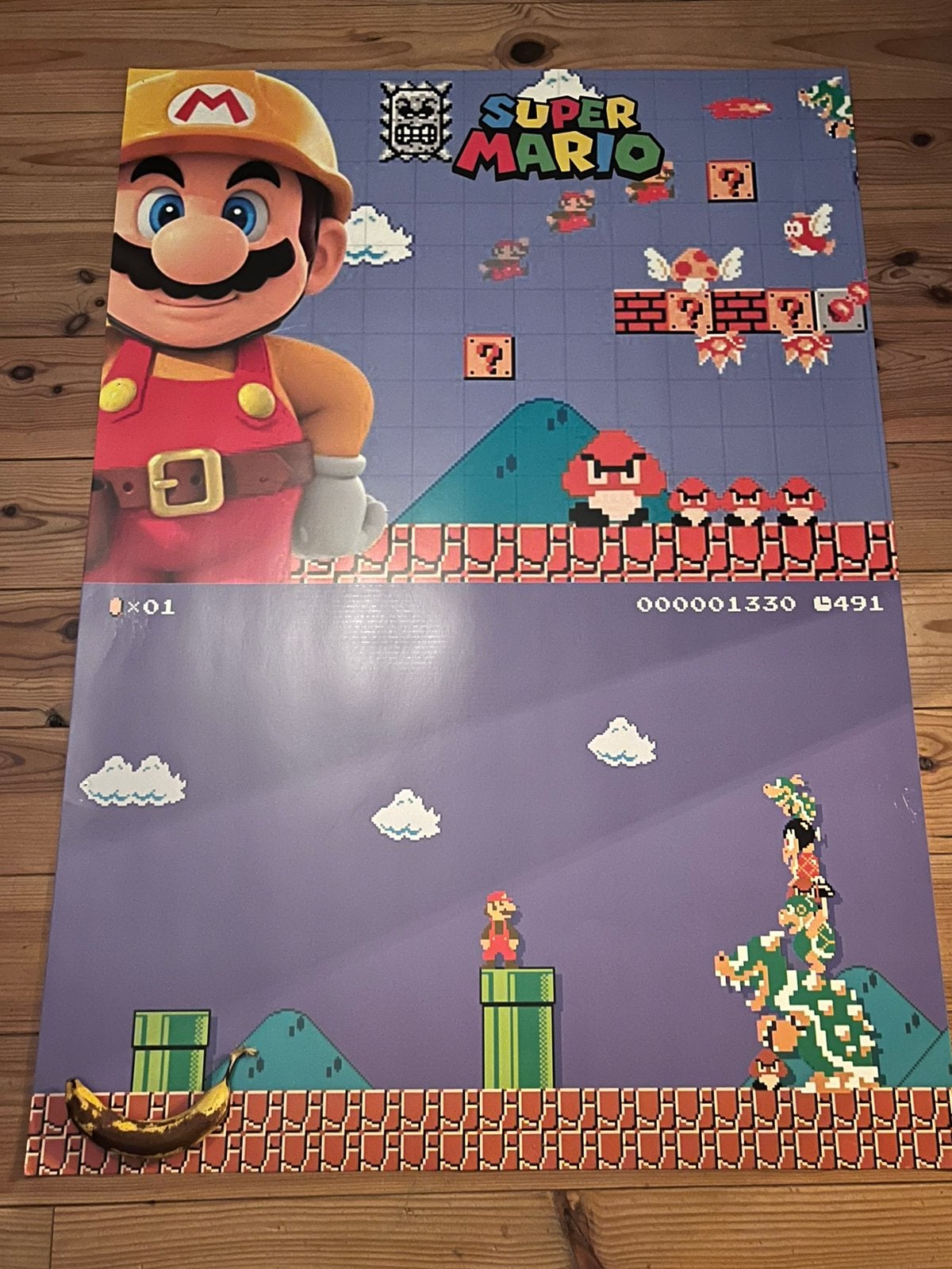 Affiche promotionnelle de Super Mario Maker, Consoles de jeu & Jeux vidéo, Enlèvement ou Envoi