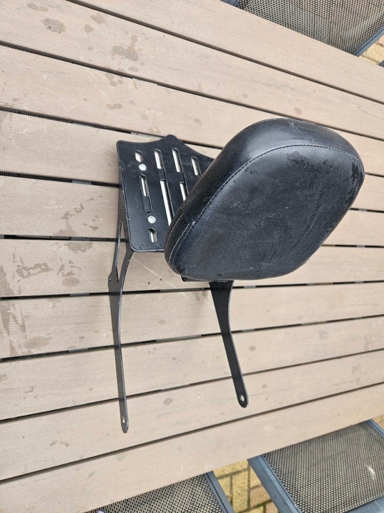 sissybar / ruggesteun met bagagerek voor HD Softail, Motoren, Ophalen of Verzenden, Gebruikt
