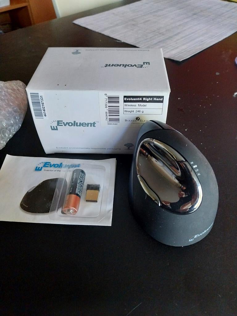 Souris PC verticale droite Evoluent 4 sans fil, Informatique & Logiciels, Souris, Enlèvement ou Envoi
