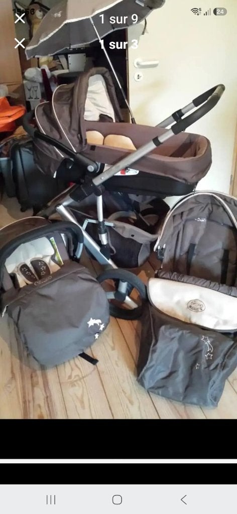 NOUKIES kinderwagen trio, Kinderen en Baby's, Kinderwagens en Combinaties, Ophalen, Zo goed als nieuw, Combiwagen, Overige merken