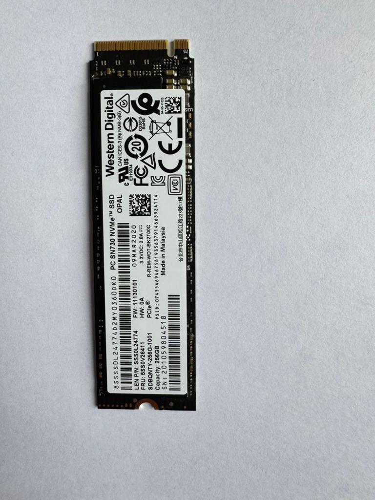 SSD 256GB, Enlèvement, Comme neuf, SSD