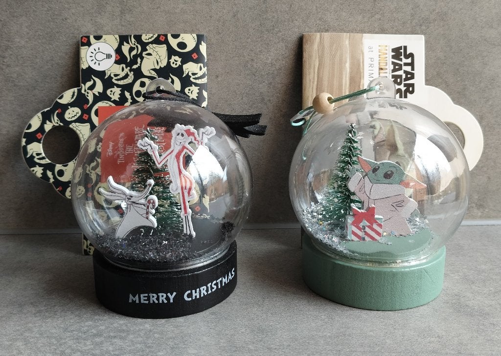 2x sneeuwbol, the nightmare before christmas & star wars, Ophalen of Verzenden, Zo goed als nieuw