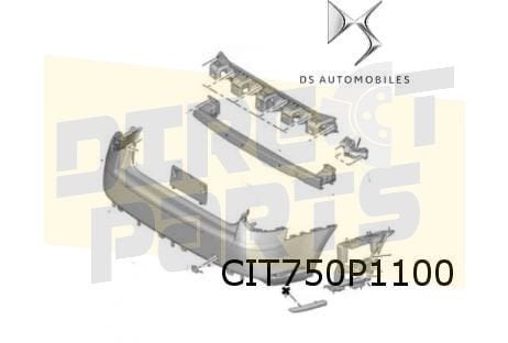DS DS5 (12/11-7/18) achterbumper (te spuiten) Origineel! 160, -, -, Nieuw, Achter