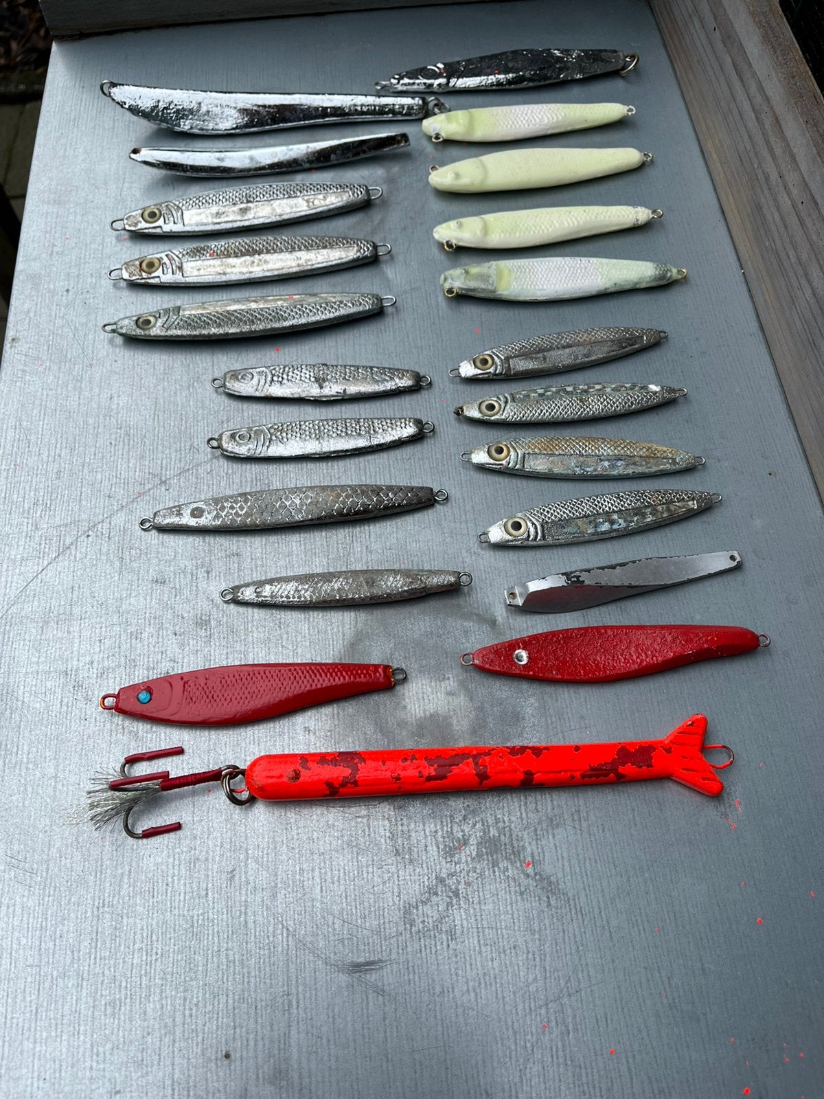 Lot gebruikte pilkers, Enlèvement, Utilisé, Flotteur ou Plomb
