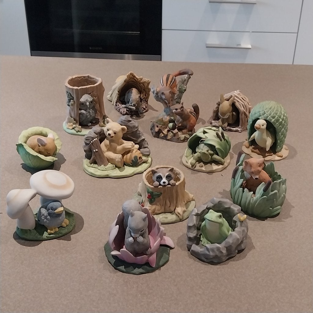 Collection 12 figurines Woodland Surprises - Franklin Mint, Enlèvement ou Envoi, Utilisé, Autres types