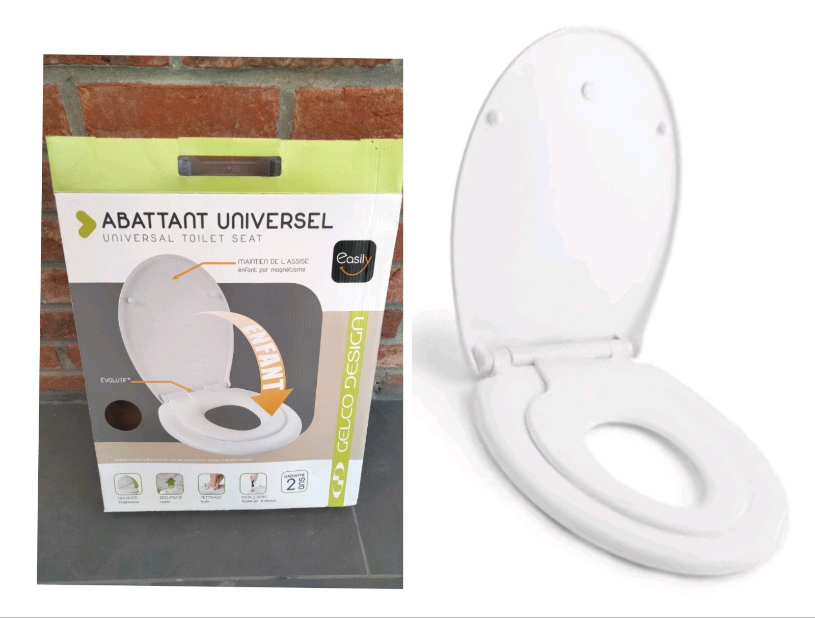 Abattant WC Universel Adulte + Enfant - GELCO DESIGN, Enfants & Bébés, Enlèvement ou Envoi