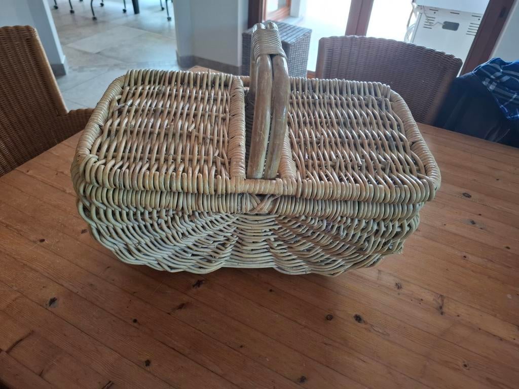 Rieten picknickmand, Hobby en Vrije tijd, Picknickmanden, Ophalen