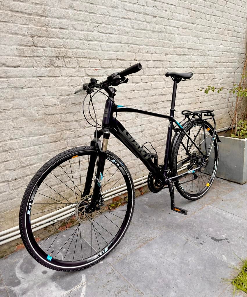 Giant Roam : een Hybride City / MTB Trekking fiets XL maat, Ophalen, 28 inch, Gebruikt, Vering