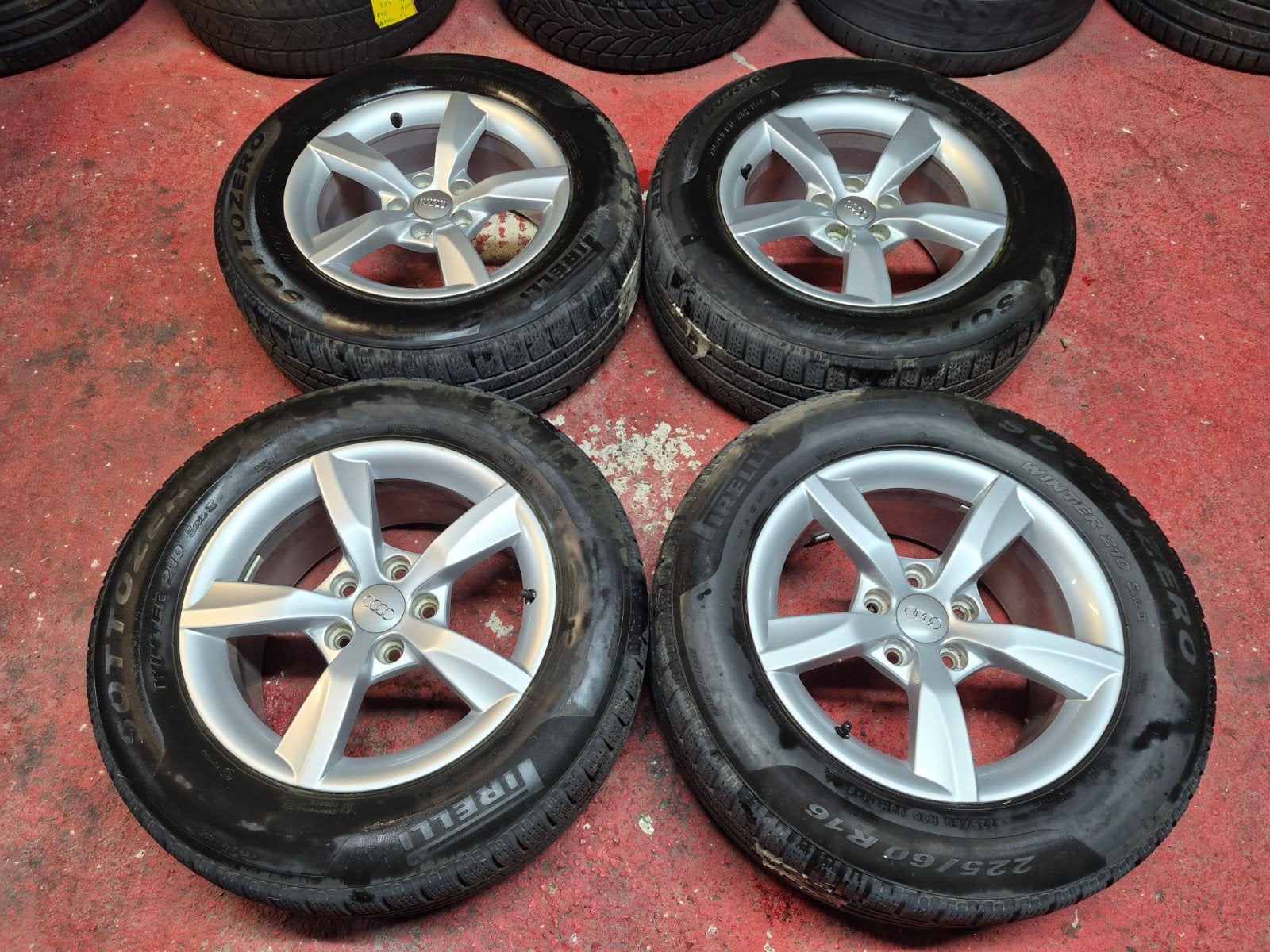 jantes origine Audi 16" kit hiver A6 C7 5x112, Autos : Pièces & Accessoires, Enlèvement, Utilisé, Audi