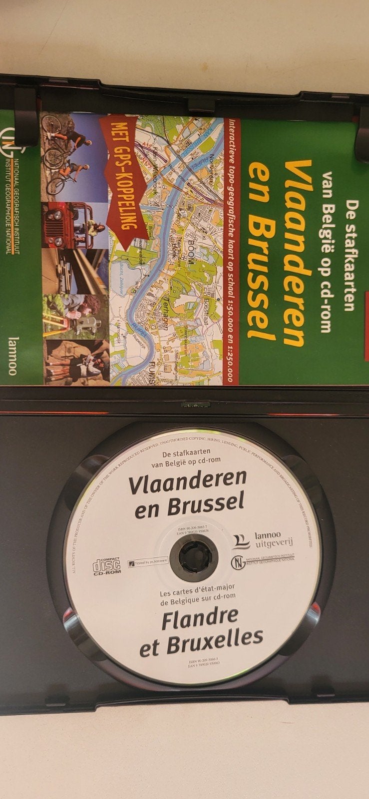 2 cd-roms stafkaarten van Vlaanderen en Brussel - Wallonië, CD & DVD, CD | Reggae & Ska, Enlèvement