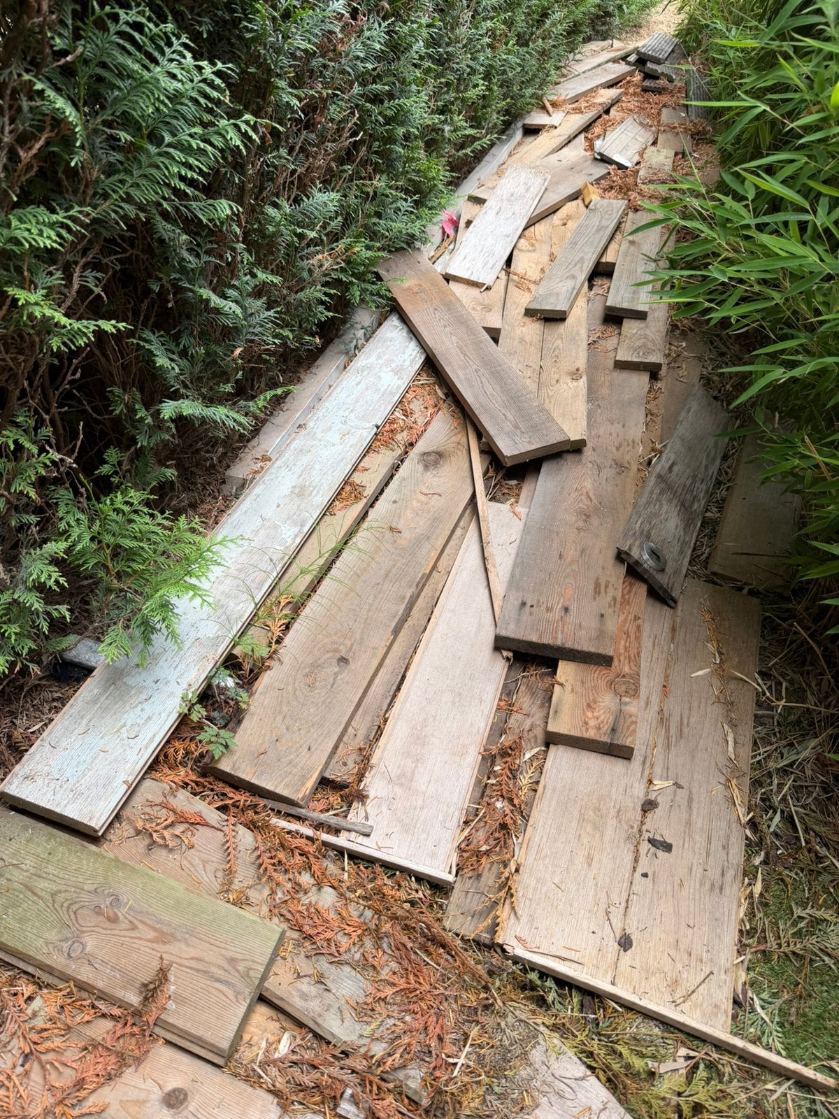 Gratis hout, Tuin en Terras, Ophalen, Gebruikt