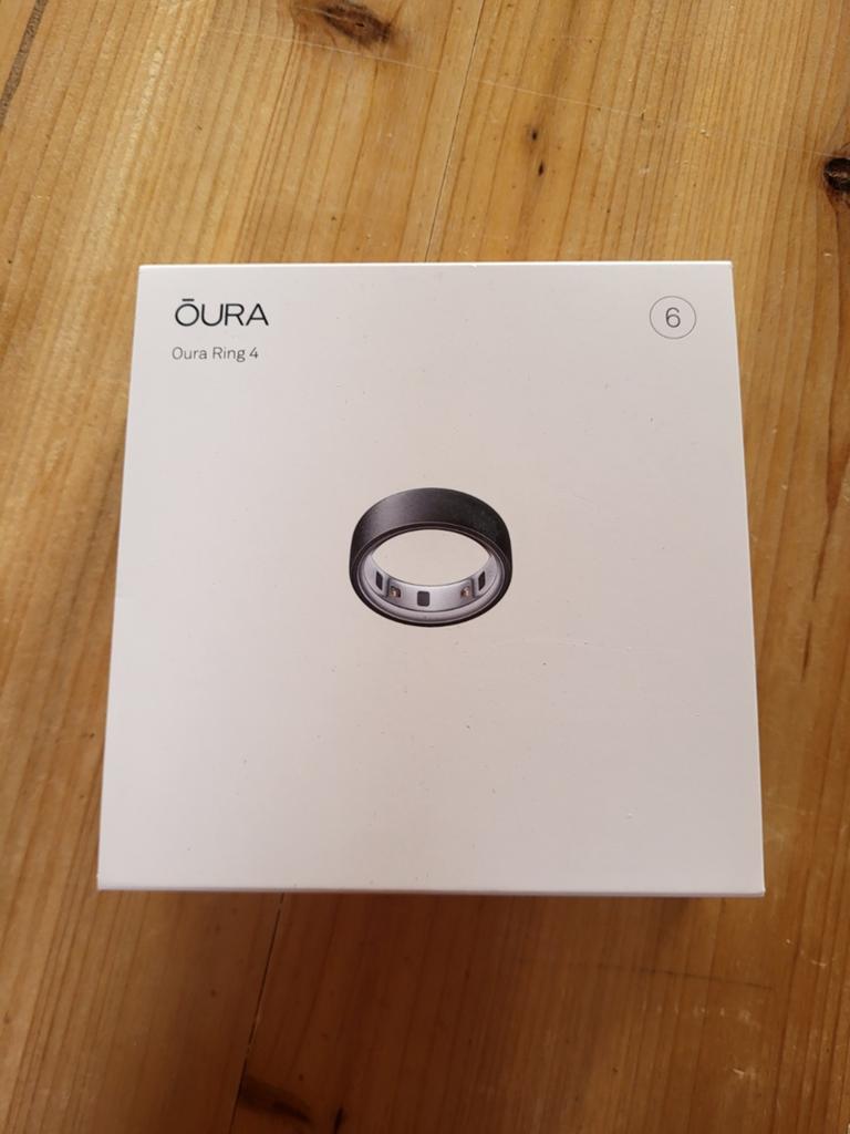 Oura Ring 4 - Black Stealth - size 6, Handtassen en Accessoires, Activity trackers, Ophalen, Oura, Zwart, Zo goed als nieuw