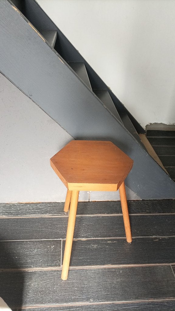 Tabouret bois hauteur 50 largeur 30 cm, Enlèvement, Comme neuf, Bois