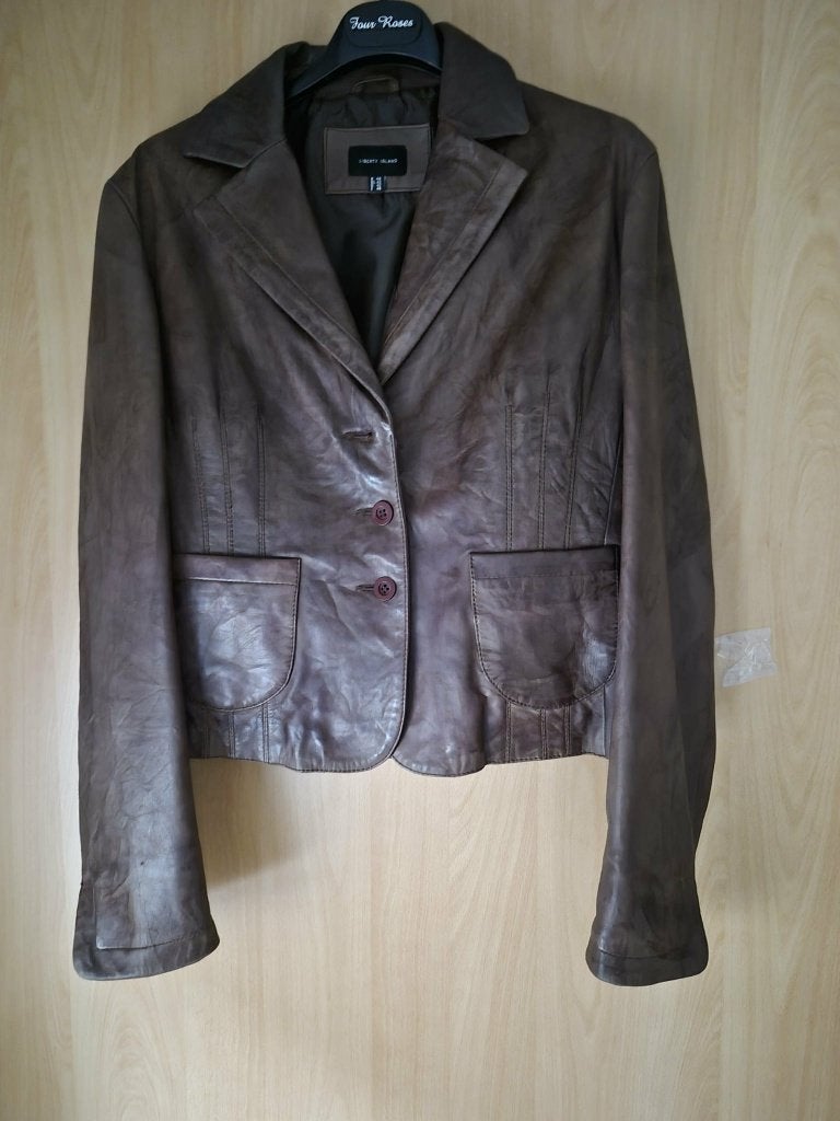 Leder vestje voor dames of jeugd., Overige kleuren, Maat 42/44 (L), Ophalen of Verzenden, Zo goed als nieuw