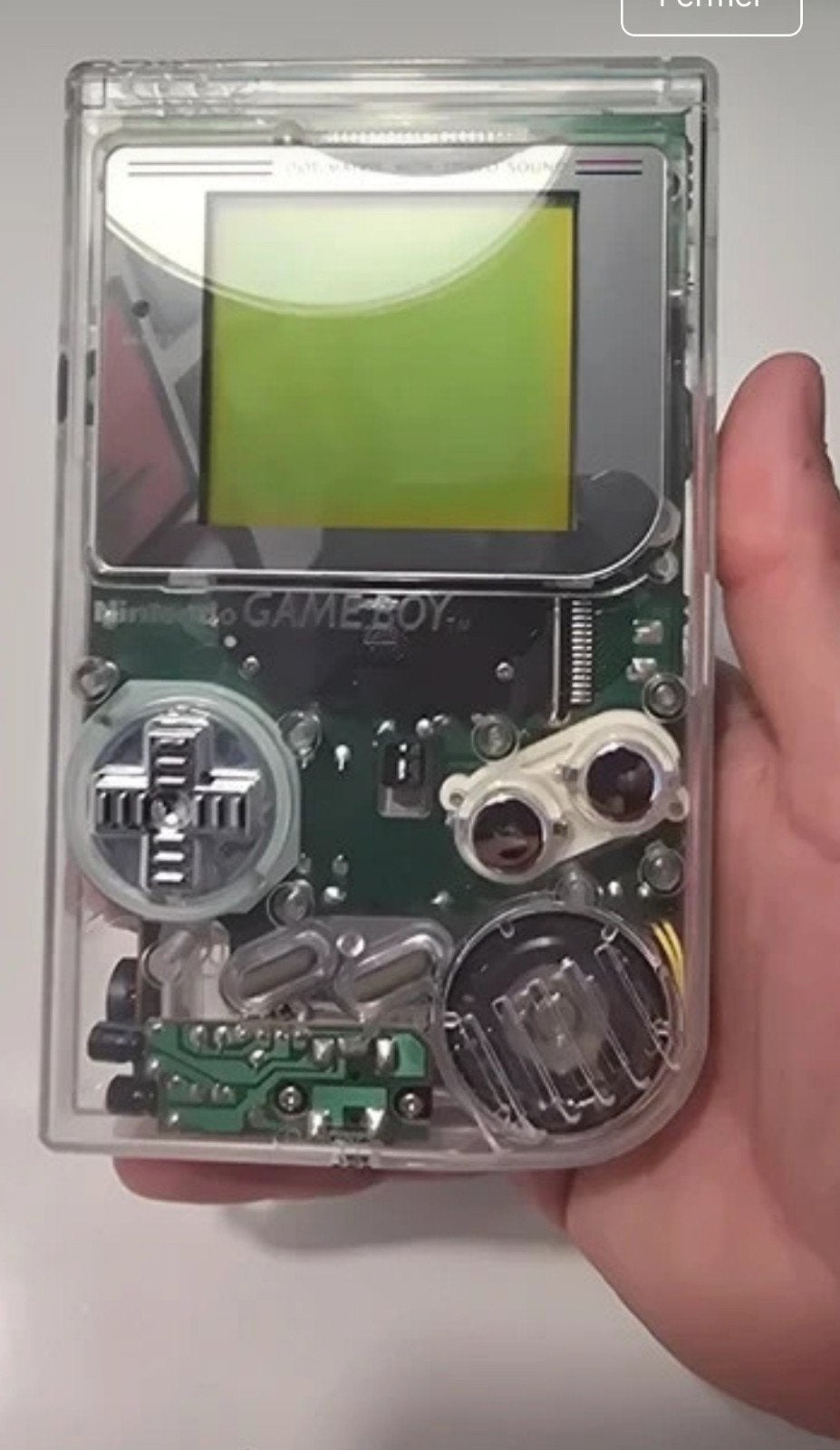 gameboy fat translucide custom, Enlèvement