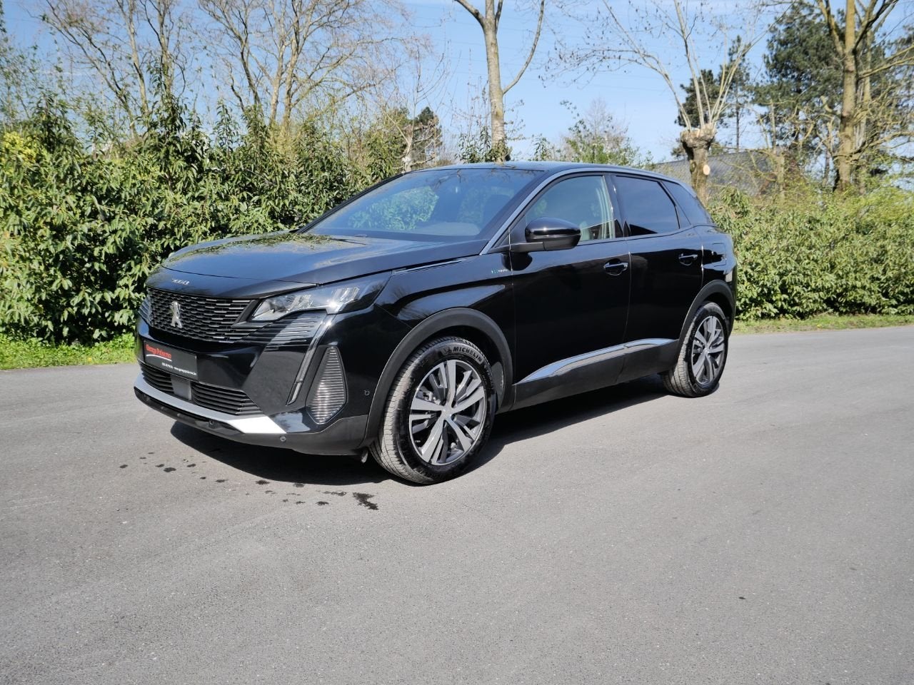 Peugeot 3008 Allure, PEHV, 225PK, GARANTIE TOT 4DE JAAR, Auto's, Gebruikt, Zwart, 4 cilinders, Bedrijf