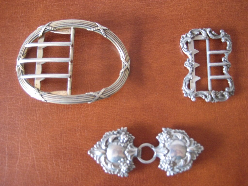 Zilveren sluitingen, Antiek en Kunst, Ophalen of Verzenden, Zilver