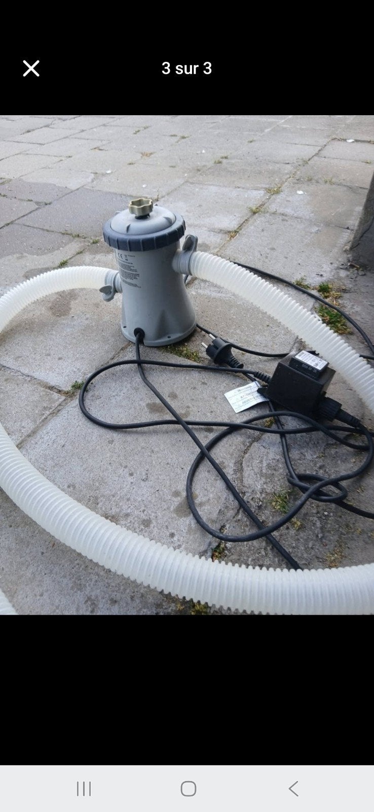 Piscine intex 3,05 76, Enlèvement