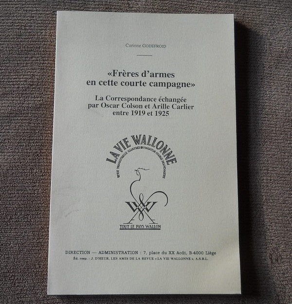 Correspondance échangée par Oscar Colson et Arille Carlier, Enlèvement ou Envoi, 20e siècle ou après, Utilisé