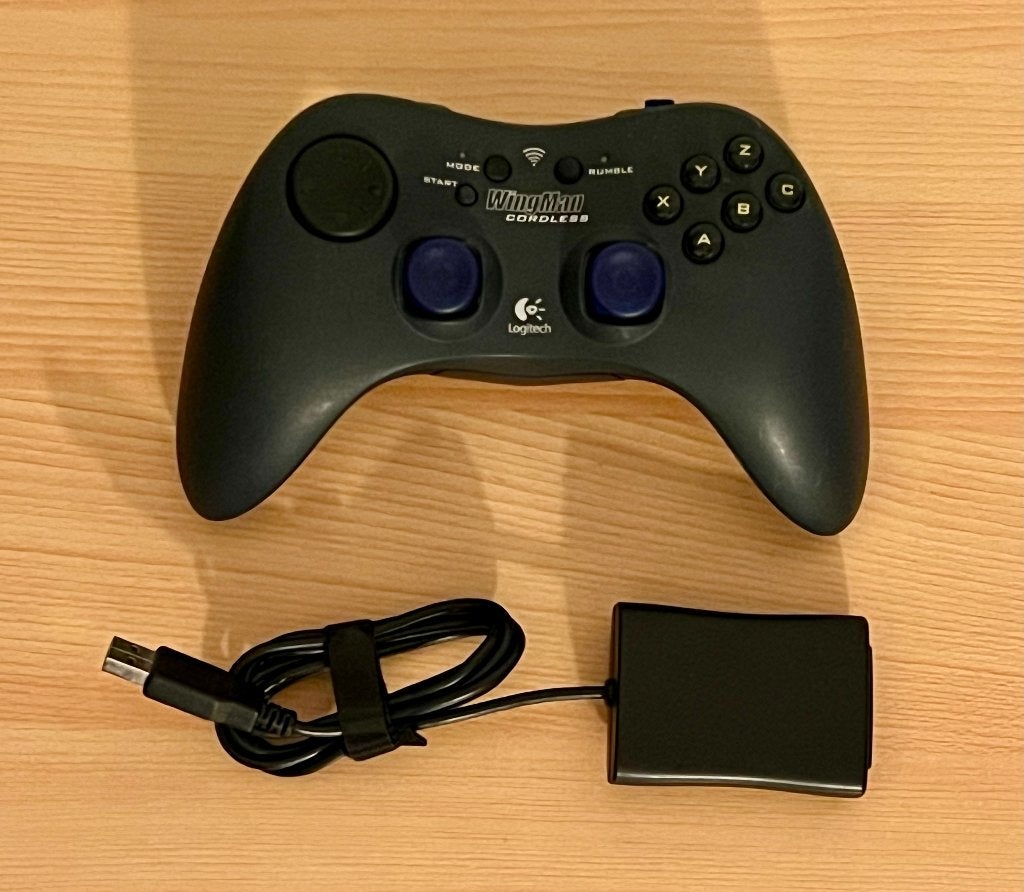 Manette Logitech WingMan Cordless Rumblepad (2002), Enlèvement ou Envoi, Utilisé, Logitech