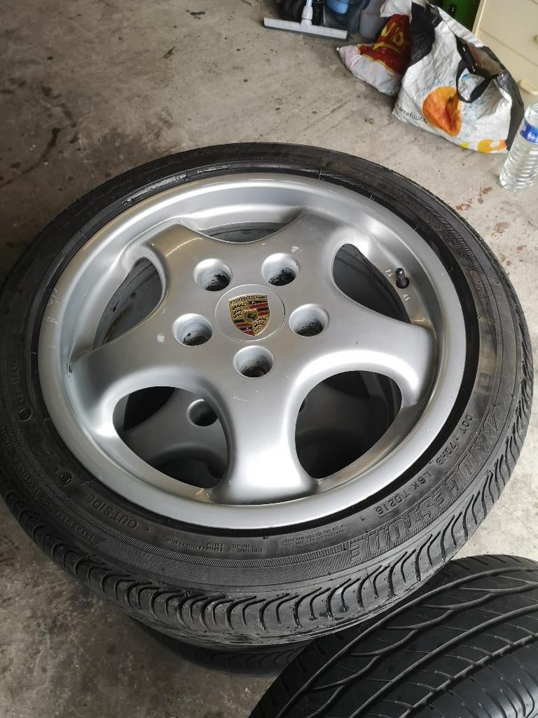 jantes cup 7.5 x 17 ( 965.362 124 05 )porsche 964 ,968,928, Auto-onderdelen, Banden en Velgen, Ophalen, Gebruikt, Velg(en), 17 inch