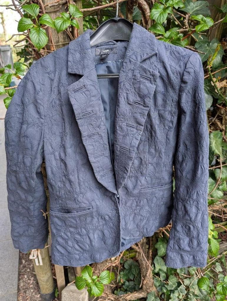 jasje Oni-Onik muntgroen Medium/feestelijk+ H&M mt 38 blauw, Kleding | Dames, Maat 38/40 (M), Blauw, Ophalen of Verzenden, Zo goed als nieuw