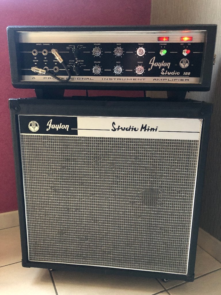 FAYLON STUDIO 100 + SPEAKER CABINET, Muziek en Instrumenten, Versterkers | Bas en Gitaar, Ophalen, Gebruikt, Gitaar, 50 tot 100 watt