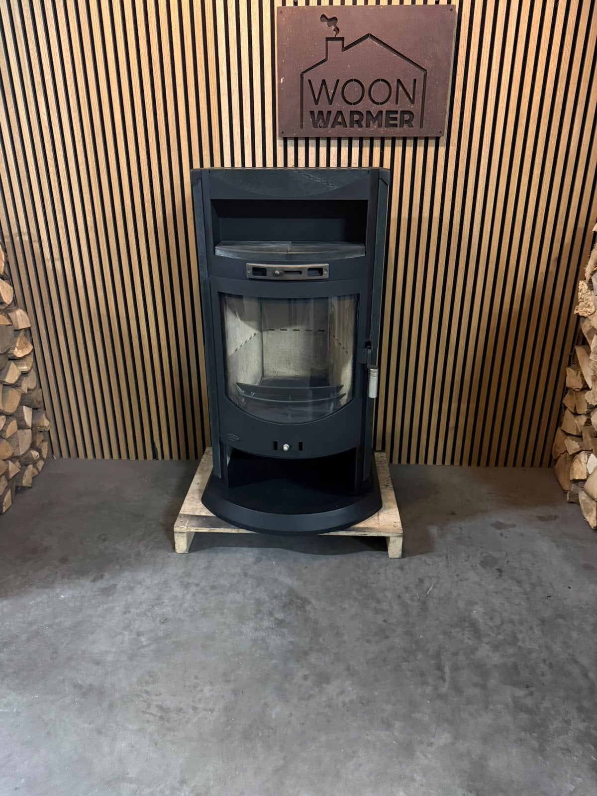 26109 Houtkachel Fireplace dominica 9kw, Ophalen, Gebruikt, Houtkachel, Vrijstaand