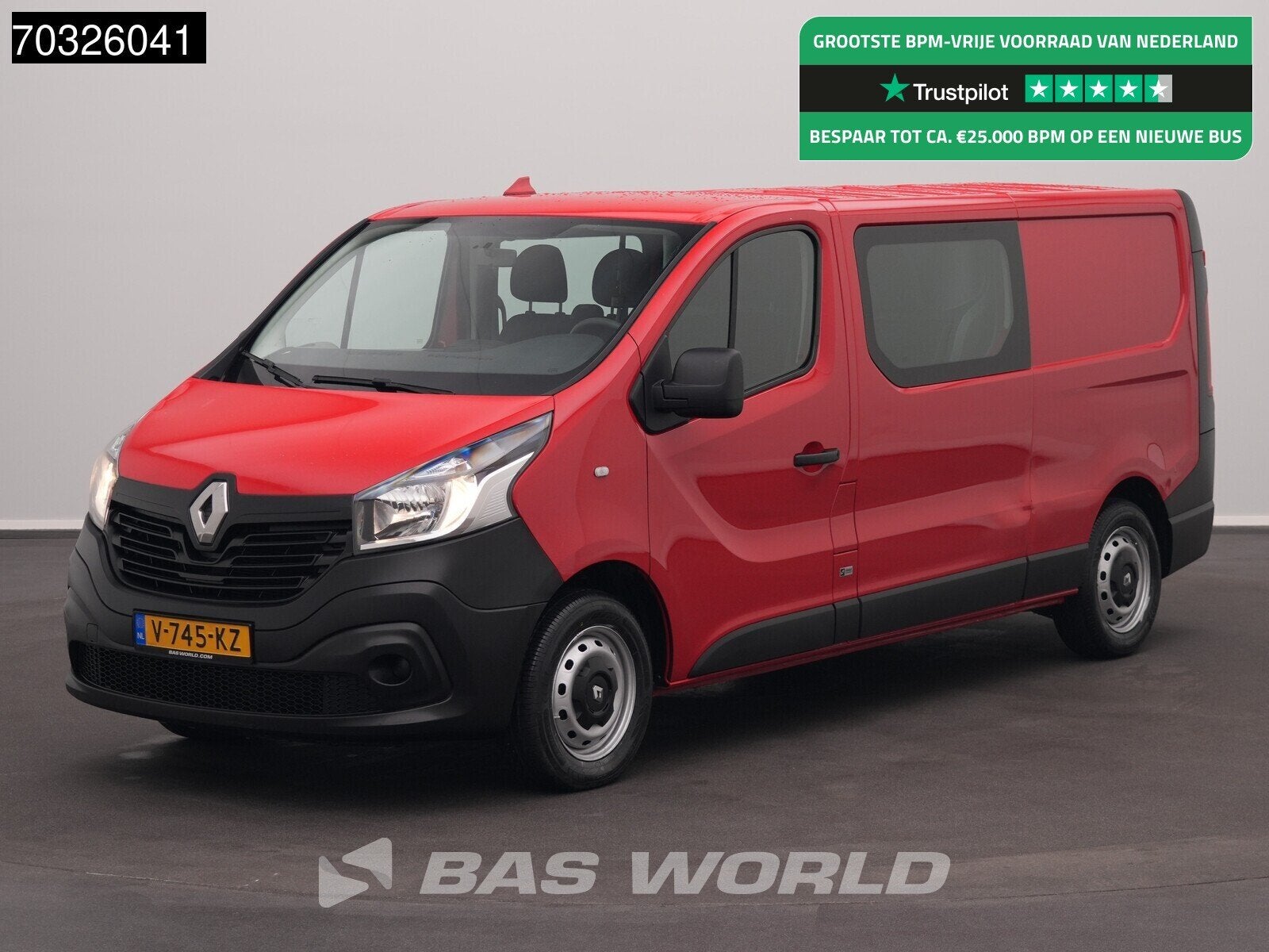Renault Trafic 95pk Dubbel Cabine L2H1 Trekhaak Airco Euro6, Auto's, Stof, Gebruikt, 4 cilinders, Renault