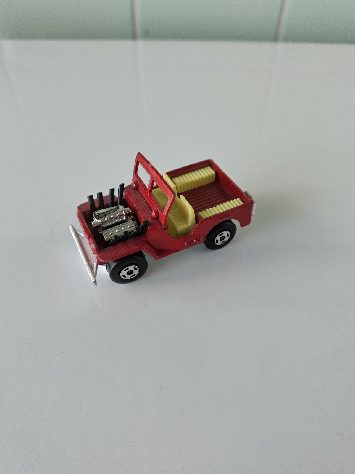 Vintage Matchbox Jeep Hot Rod AFHALING LEES BESCHRIJVING, Hobby en Vrije tijd, Ophalen, Gebruikt, Auto, Matchbox