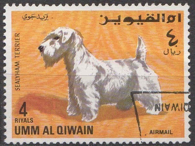 Umm Al Qiwain - Sealyham Terriër - 1967, Ophalen of Verzenden, Gestempeld
