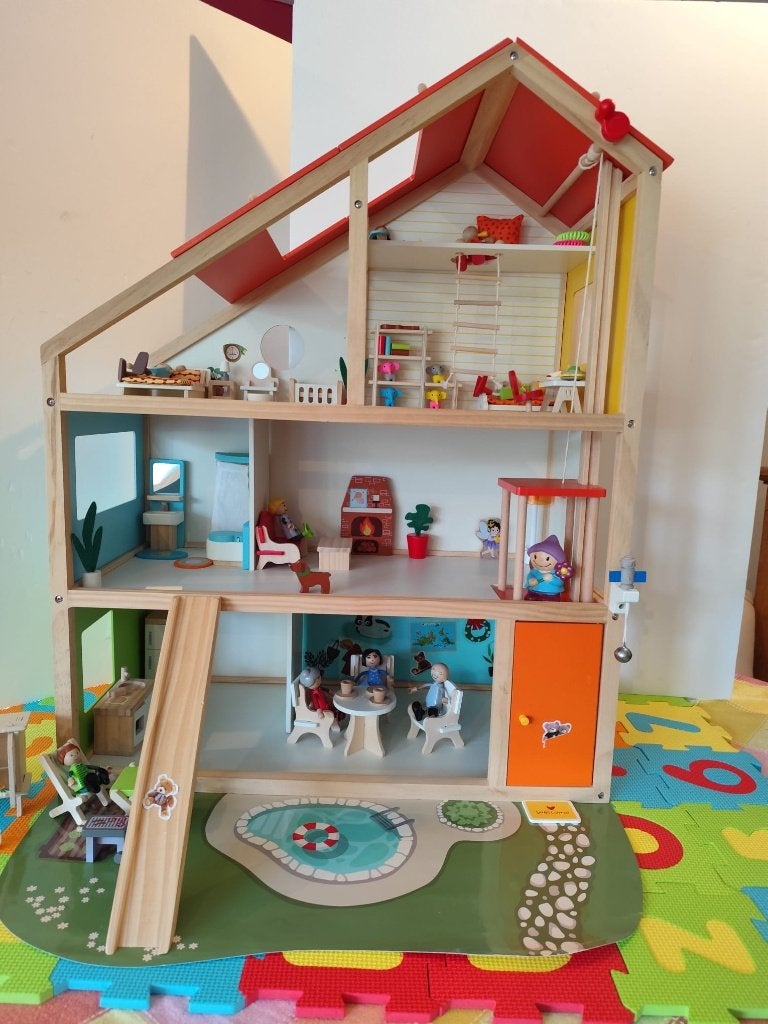 Maison de Poupées en bois complète, taille XXL– NEUVE !!, Enfants & Bébés, Enlèvement, Neuf, Maison de poupées