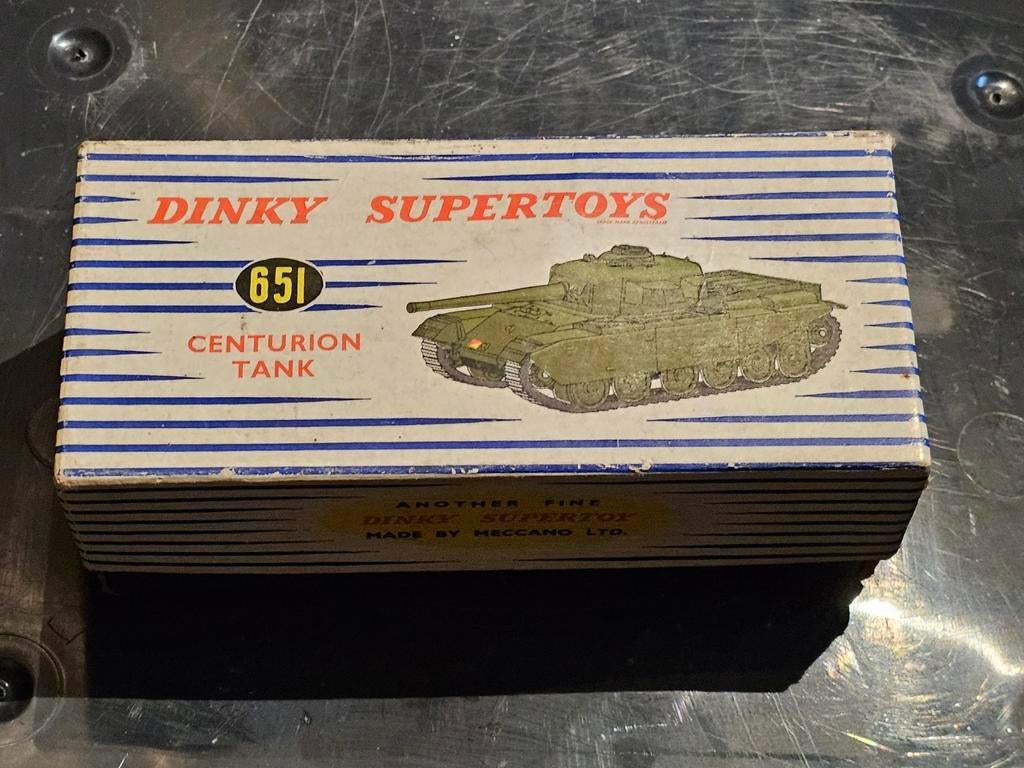 Dinky Supertoys 651 Centurion Tankkanon Groen met doos Jaren, Ophalen of Verzenden