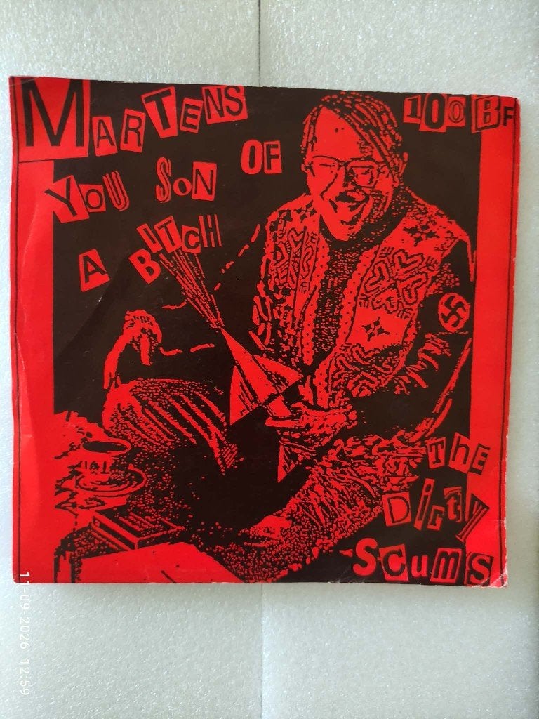 The Dirty Scums Martens, jij ouwe rukker    Belpop    Punk, Gebruikt, Overige genres, 7 inch, Ophalen of Verzenden