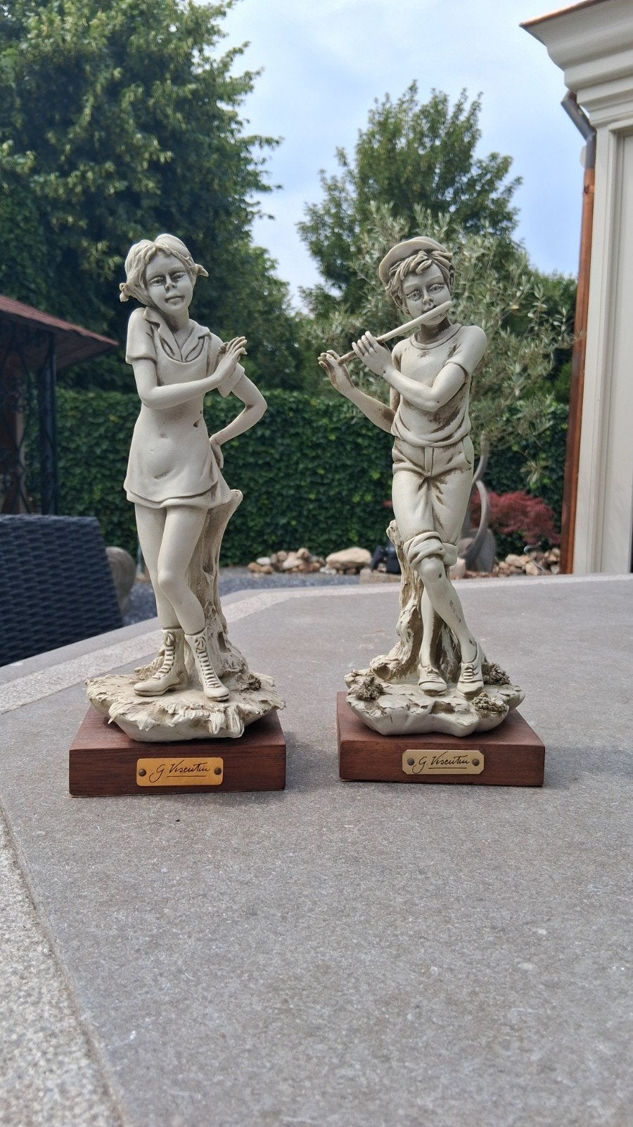 Twee Italiaanse porseleinen beeldjes., Antiek en Kunst, Ophalen of Verzenden