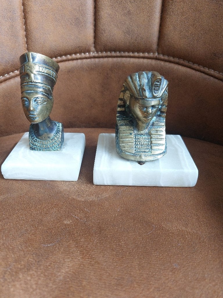 Beeldjes Egyptische koppel, Ophalen of Verzenden, Gebruikt, Overige typen