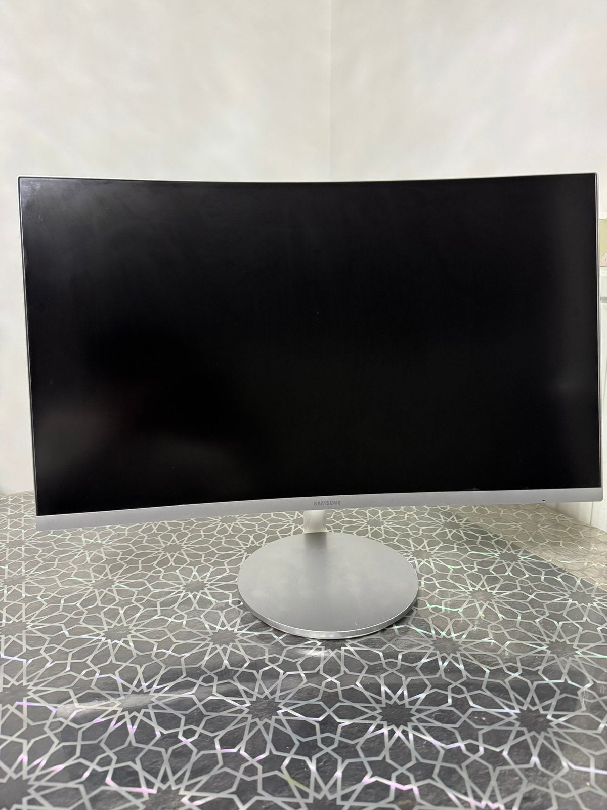 Samsung curved monitor 27 inch, Ophalen, Zo goed als nieuw, Ingebouwde speakers