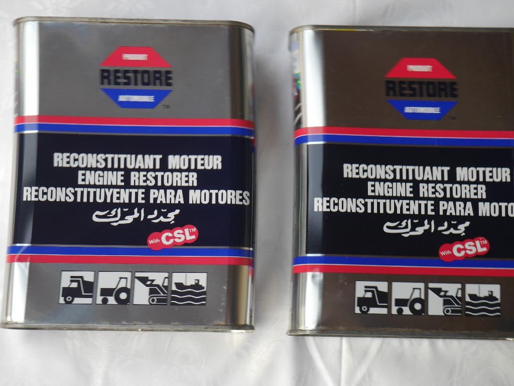 Lot 2 x RESTORE 2 L remétallisant moteur., Autos : Divers, Produits d'entretien, Enlèvement ou Envoi