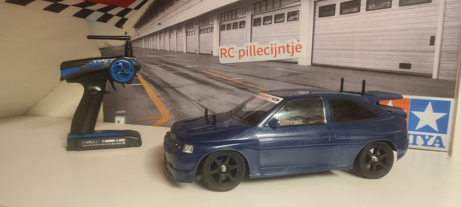 tamiya TA-02 Ford escort nieuw RTR, Hobby en Vrije tijd, Ophalen of Verzenden