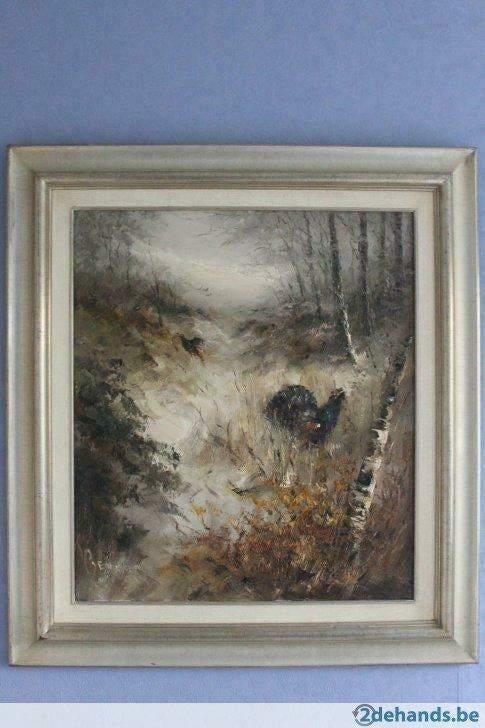 John Bevort - 1917-1996. Fazant 70x80, Antiek en Kunst, Ophalen
