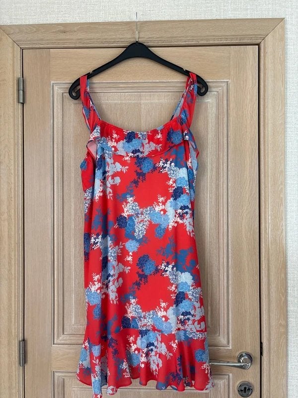 Robe - 46 - Atmos Fashion, Rouge, Taille 46/48 (XL) ou plus grande, Enlèvement ou Envoi, Comme neuf