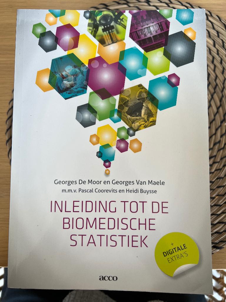 Inleiding tot de biomedische statistiek, Boeken, Ophalen, Zo goed als nieuw
