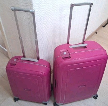Samonite 2 koffers, trolley, 4 wielen, lichtgewicht, harde s, Ophalen, Zo goed als nieuw