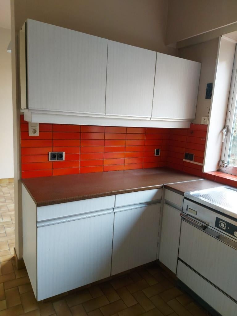 Gratis  retro keuken Junker-Ruh te koop zelf uit te breken, Huis en Inrichting, Ophalen, Gebruikt, Overige materialen, Wit