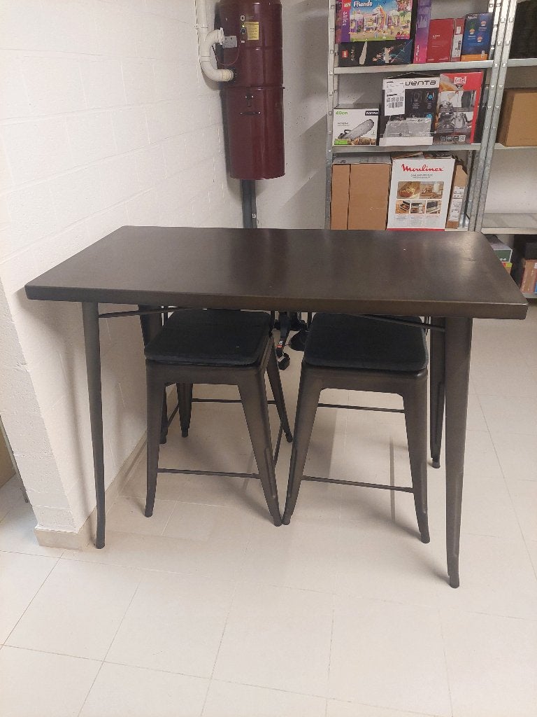 Bartafel met 2 barstoelen, Ophalen, Zo goed als nieuw