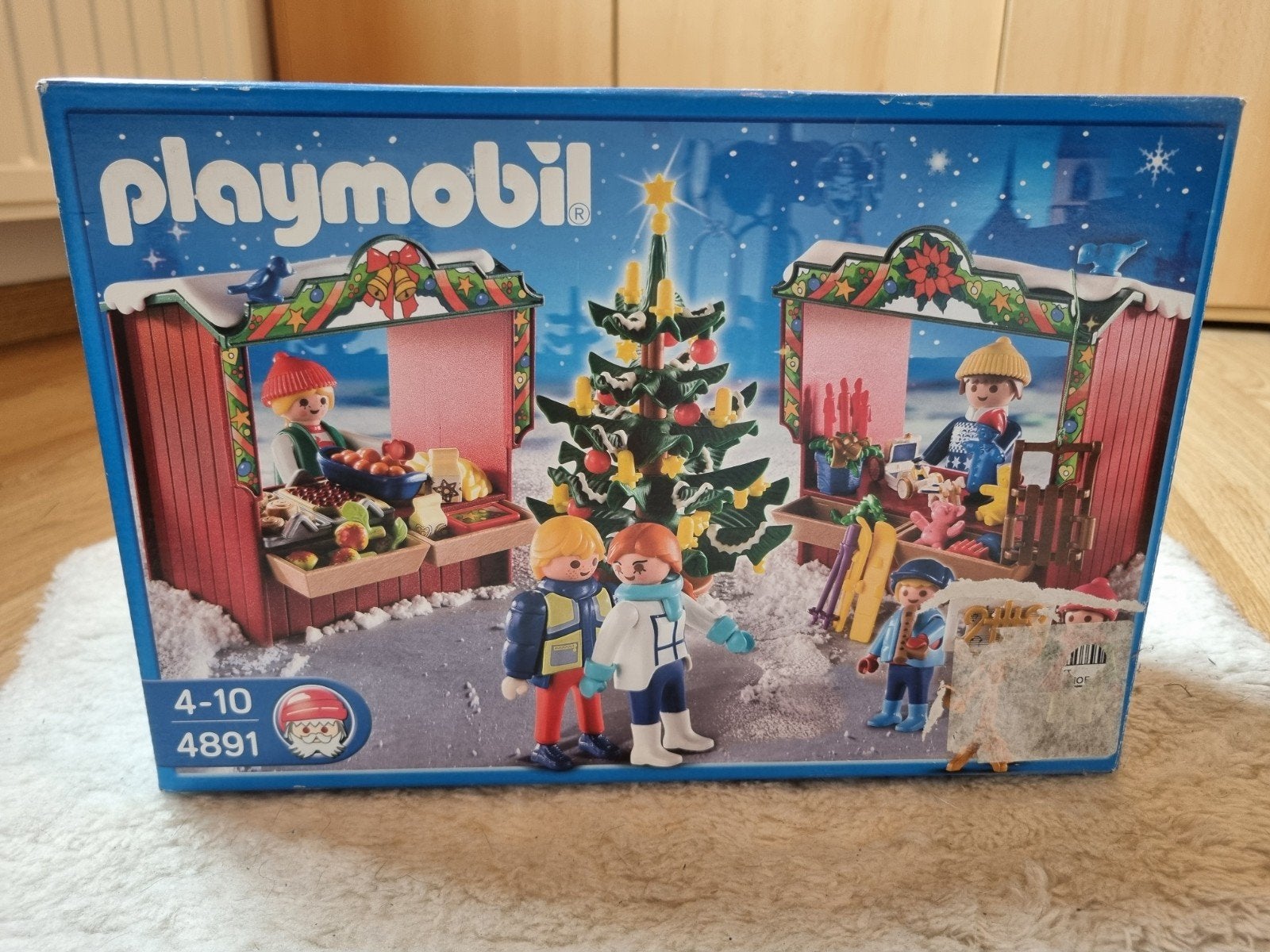 Playmobil: kerstmarkt (unieke set), Ophalen of Verzenden, Zo goed als nieuw