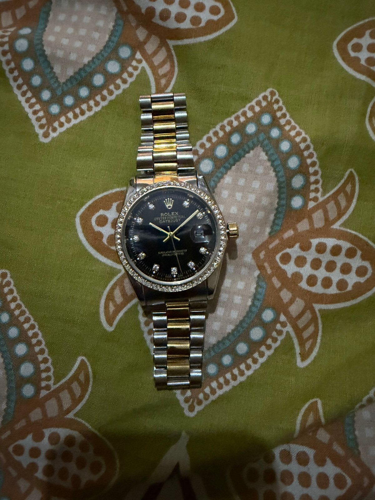 ROLEX LUXE DAMESHORLOGE DATEJUST DIAMONDS, Handtassen en Accessoires, Horloges | Dames, Ophalen of Verzenden, Rolex
