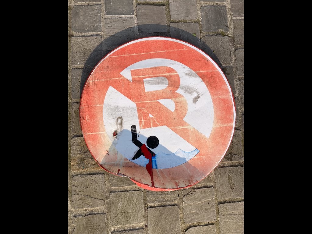 Verkeersbord verboden te baden, Verzamelen, Ophalen
