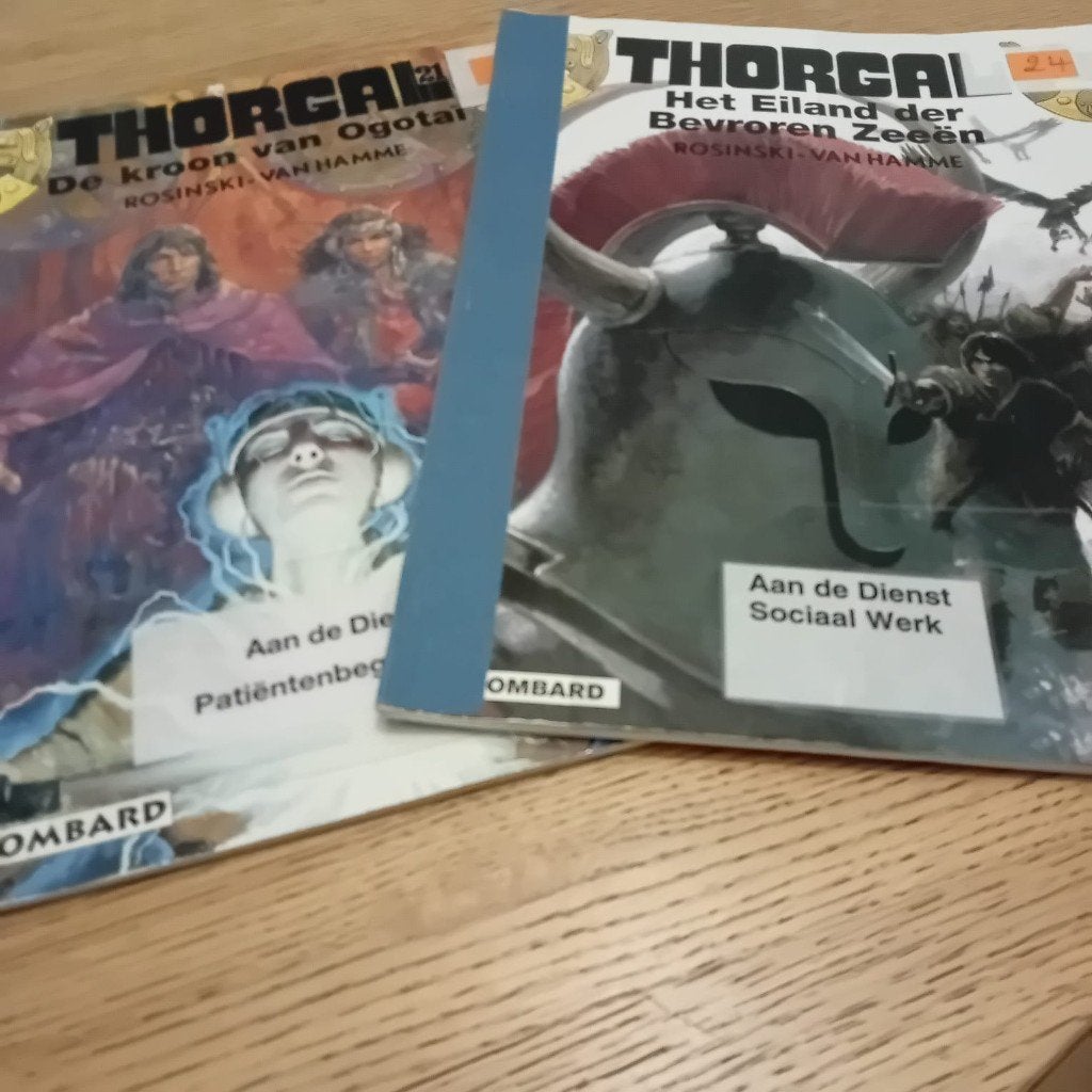 Thorgal bibafvoer, Ophalen, Gelezen