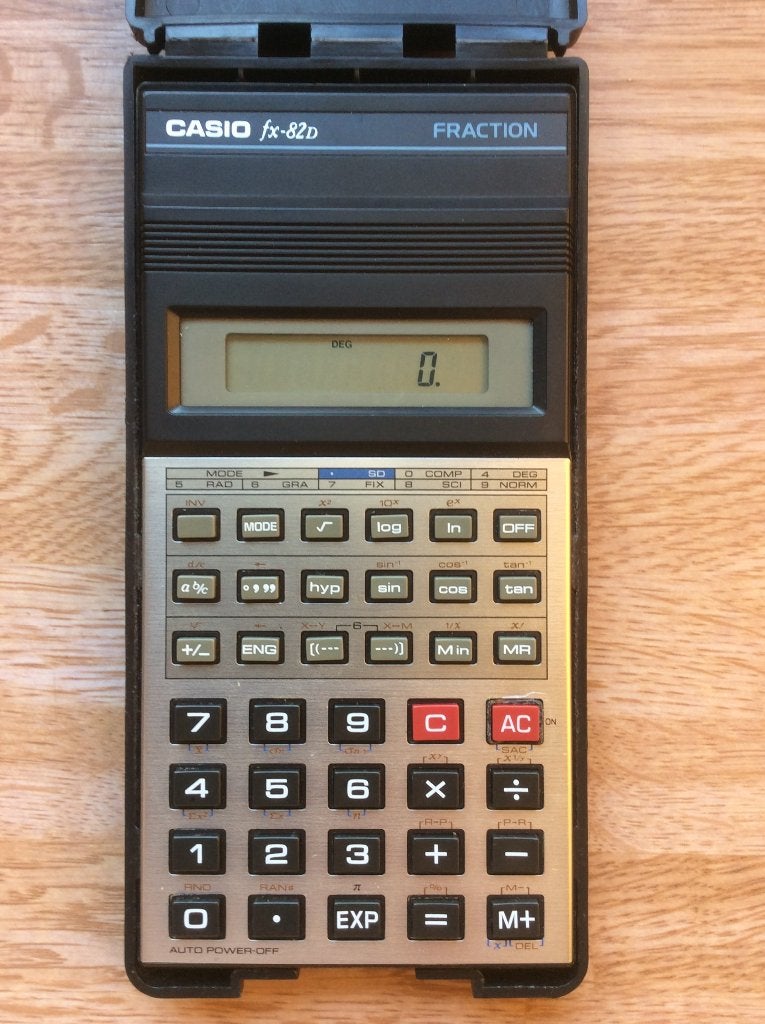 Wetenschappelijke zakrekenmachine Casio fx-82D Fraction, Ophalen of Verzenden, Gebruikt